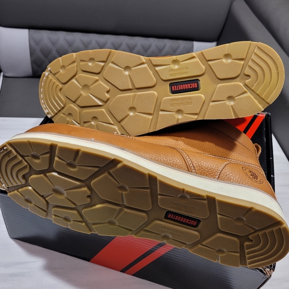 Rockrooster Workboots Tan Composite toe Coolmax 14 Roofer - Picture 7 of 12